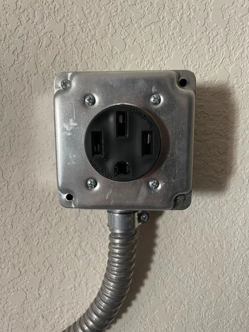 NEMA 14-50 outlet installed for Smart Home Electrical in Upper Merion